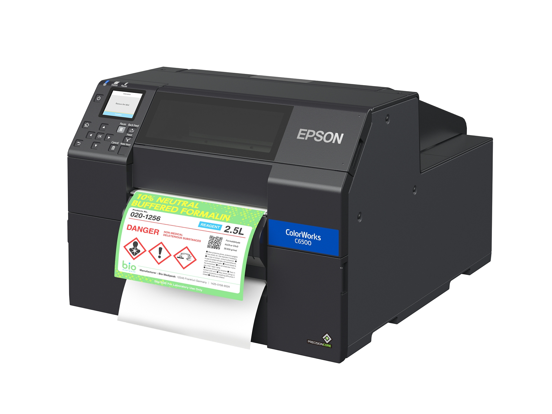 Epson ColorWorks C6500P Color Inkjet Label Printer with Peel-and-Present