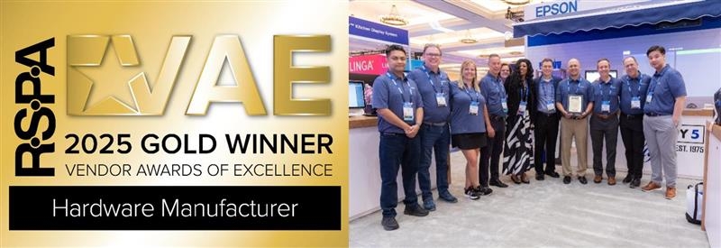 Dot Rspa Epson Wins Gold RSPA Vendor Award of Excellence | Epson US