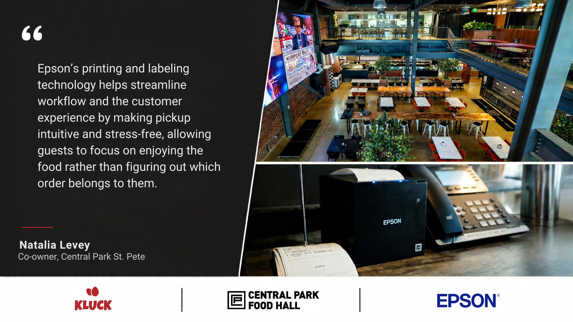 Epson’s Point-of-Sale Solutions Bring Streamlined Order Pickup to Multi-Concept Food Hall in Florida