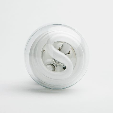 Hybrid halogen-CFL bulb