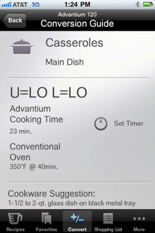 GE Advantium® Mobile App