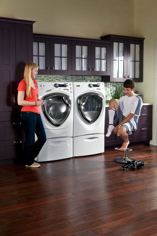 GE Profile frontload washer and dryer