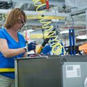 GE French door refrigerator production employee