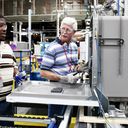 William Slaughter and Ronald Griffin, GE dishwasher production employees William Slaughter and Ronald Griffin, GE dishwasher production employees