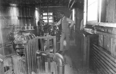 George Warren Fullers Assistant Overlooking Filtration Experiments
