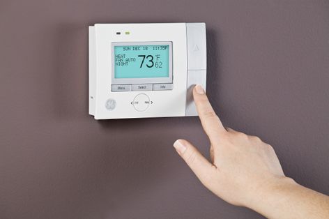 GE programmable thermostat with Brillion™