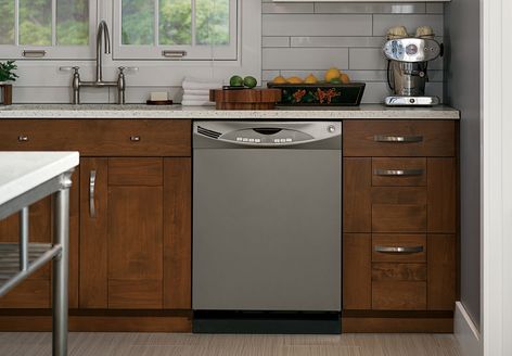 GE® dishwasher with Slate finish (Model GDWF150VES)
