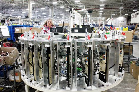 GE topload washer production line