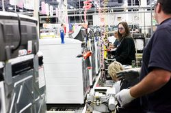 GE topload washer production line