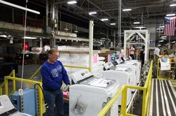 GE topload washer production line