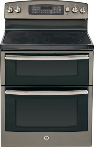 Slate Free-Standing Electric Double Oven Range (Model JB850EFES)