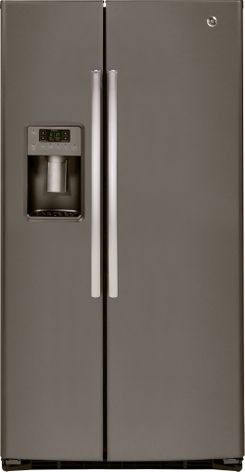 Slate Side-by-Side Refrigerator (Model GSE26HMEES)