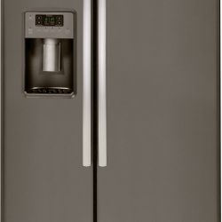 Slate Side-by-Side Refrigerator (Model GSE26HMEES)