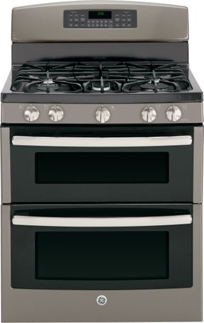 Slate Free-Standing Gas Double Oven Range (Model JGB850EEFES)