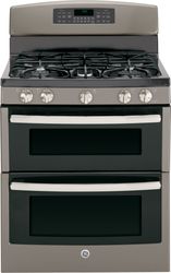 Slate Free-Standing Gas Double Oven Range (Model JGB850EEFES)