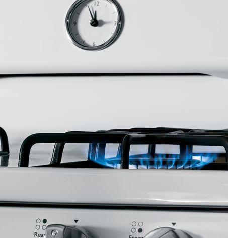 GE Artistry™ Series Freestanding Gas Range (Model AGBS45DEFWS)