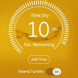 GE Laundry app—dryer