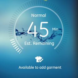 GE Laundry app—washer