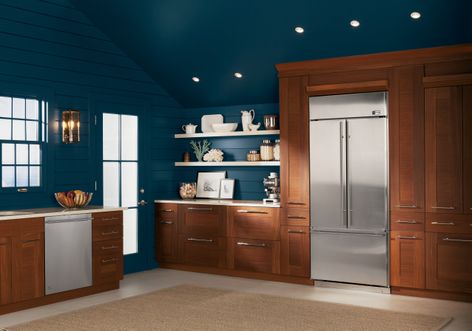GE Monogram® Dishwasher and French Door Built-In Refrigerator