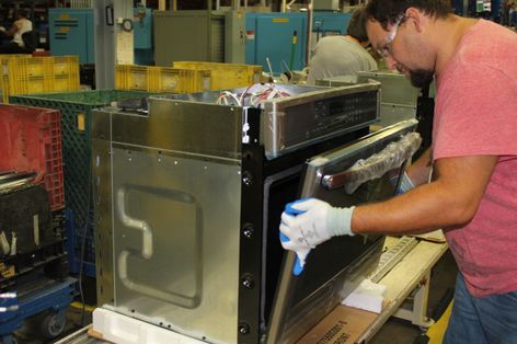 Jason Pointer, employee Roper Corporation plant in LaFayette, Ga.