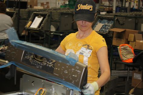 Shawna Gilliland, employee at the Roper plant in LaFayette, Ga.