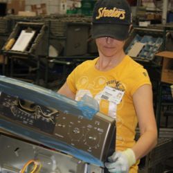 Shawna Gilliland, employee at the Roper plant in LaFayette, Ga.