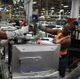 Built-in Advantium/wall oven combo factory line b-roll