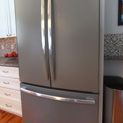 GE Profile™ counter-depth French door refrigerator in Slate (PWE23KMDES)