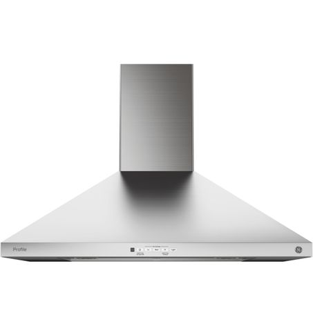 GE Profile™ Series wall-mounted full stainless steel hood model PVW7302SJ
