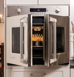 GE Monogram® French door wall oven (model ZET1FHSS)