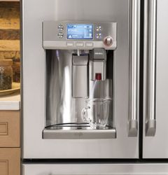 GE Café French door refrigerator with Keurig® K-Cup® single cup brewer