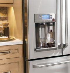 GE Café French door refrigerator with Keurig® K-Cup® single cup brewer