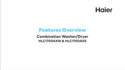Haier Washer and Dryer (HLC1700AXS, HLC1700AXW) Haier Washer and Dryer (HLC1700AXS, HLC1700AXW)