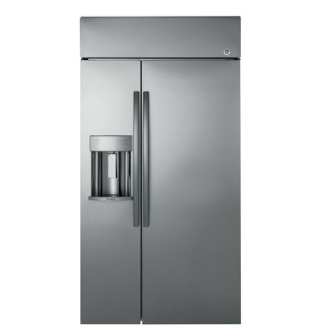 GE Profile™ Series Built-In, Side-By-Side Refrigerator with Dispenser (PSB42YSKSS)