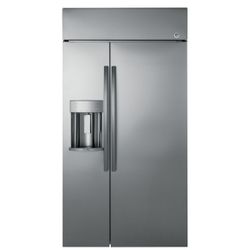 GE Profile™ Series Built-In, Side-By-Side Refrigerator with Dispenser (PSB42YSKSS)