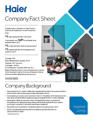 Haier Fact Sheet