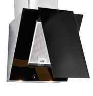 24” Black Glass Slanted Hood, HCH2400ACB