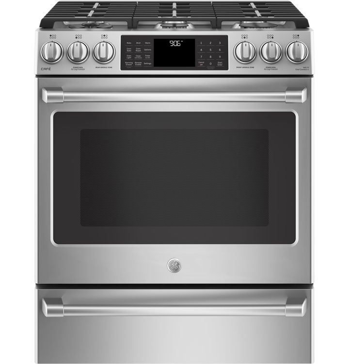 GE Café™ Gas and Dual Fuel Front Control Slide-in Range