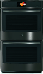 Black Stainless GE Profile Double Wall Oven