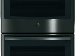 Black Stainless GE Profile Double Wall Oven