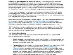 CAFE Cooktop with Gourmet Guided Technology