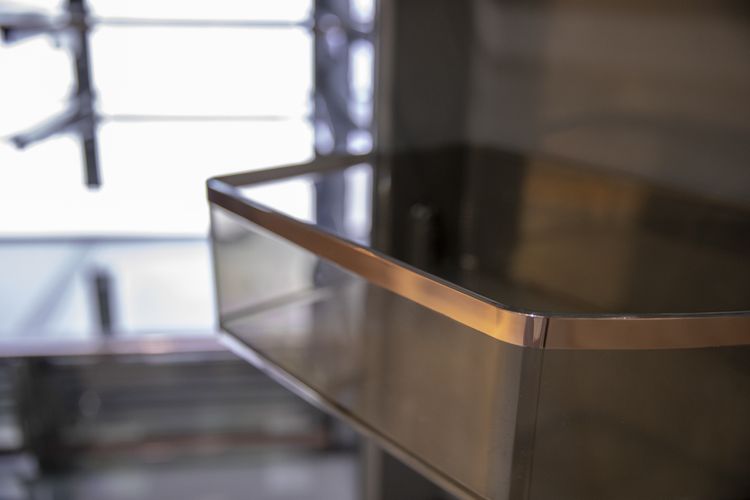 CAFE Multi-Door Refrigerator Shelf With Copper Accents