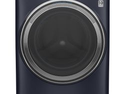 GE UltraFresh Front Load Washer Sapphire Blue Closed