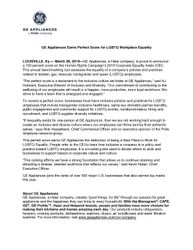 GEA Workplace Equality Release 