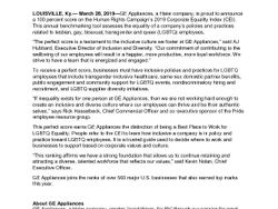 GEA Workplace Equality Release 