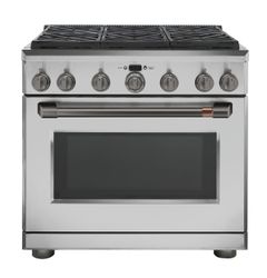 Stainless All Gas Range_Brushed Black