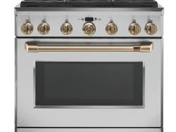 Stainless All Gas Range_Brushed Bronze