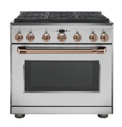Stainless All Gas Range_Brushed Copper