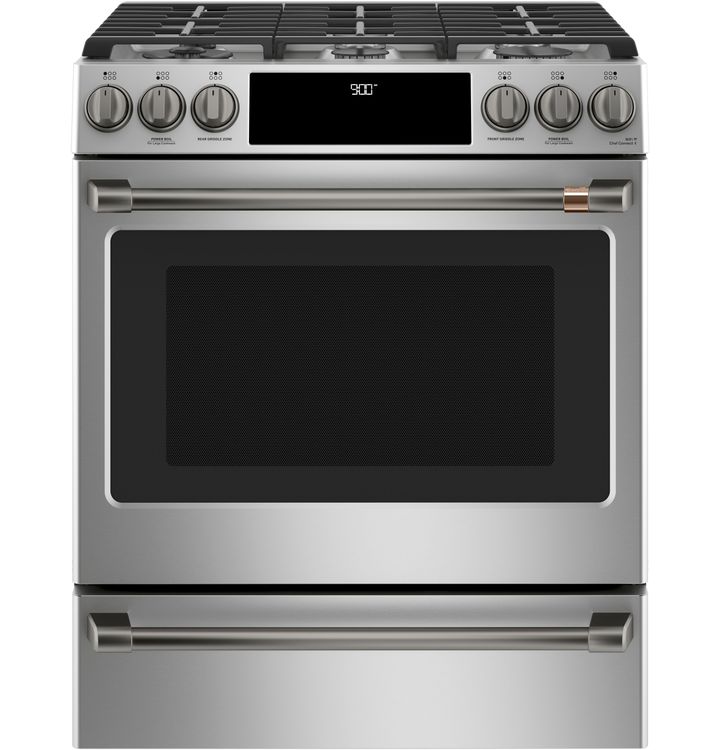 Stainless Convection Range_Brushed Black