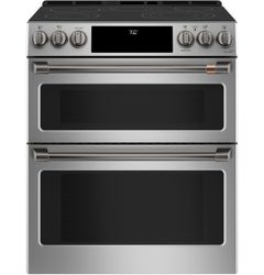 Stainless Double Oven Range_Brushed Black